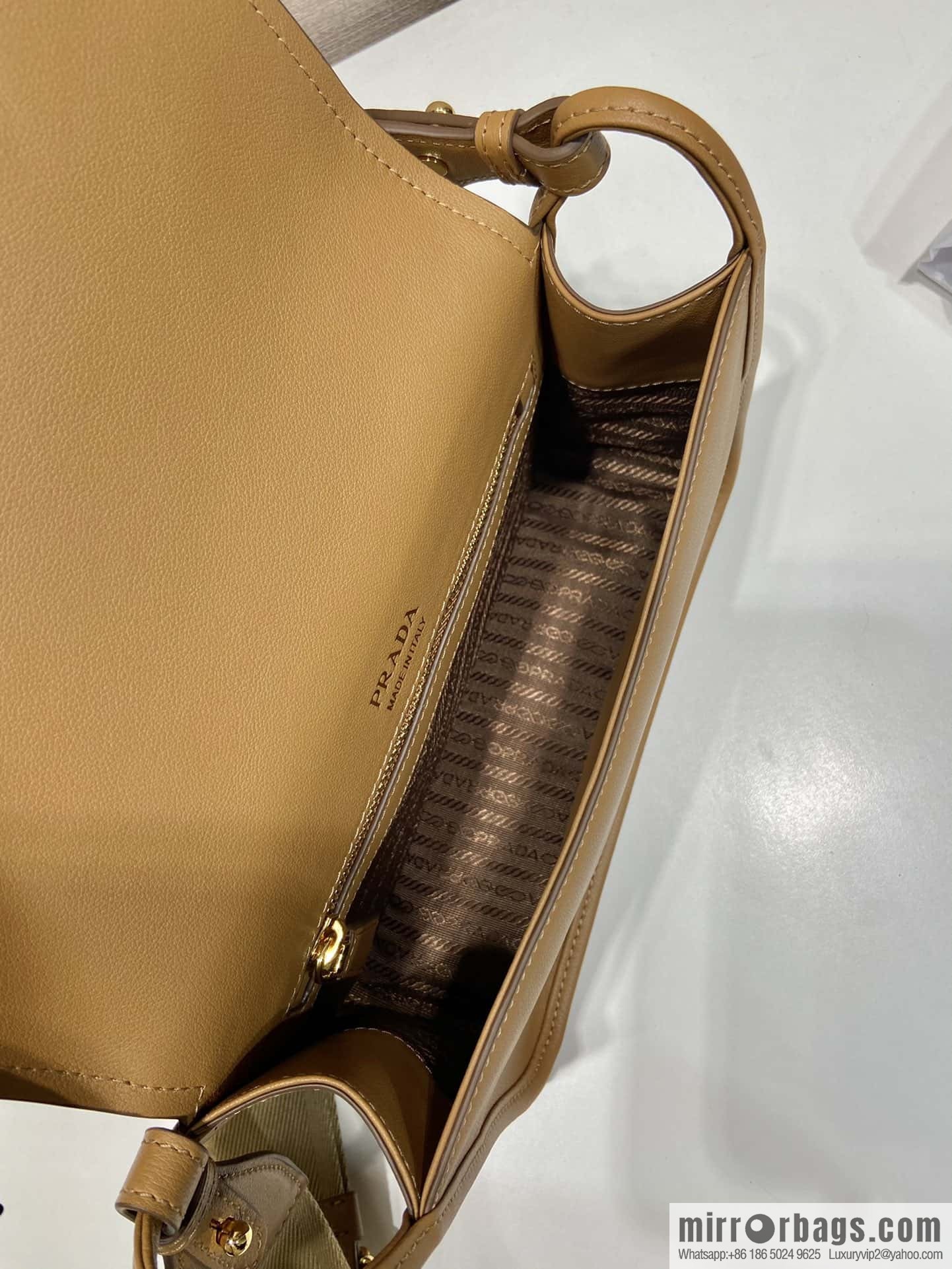 PRADA 👏 new shoulder strap bag 👏 1BD372 🎉 brown