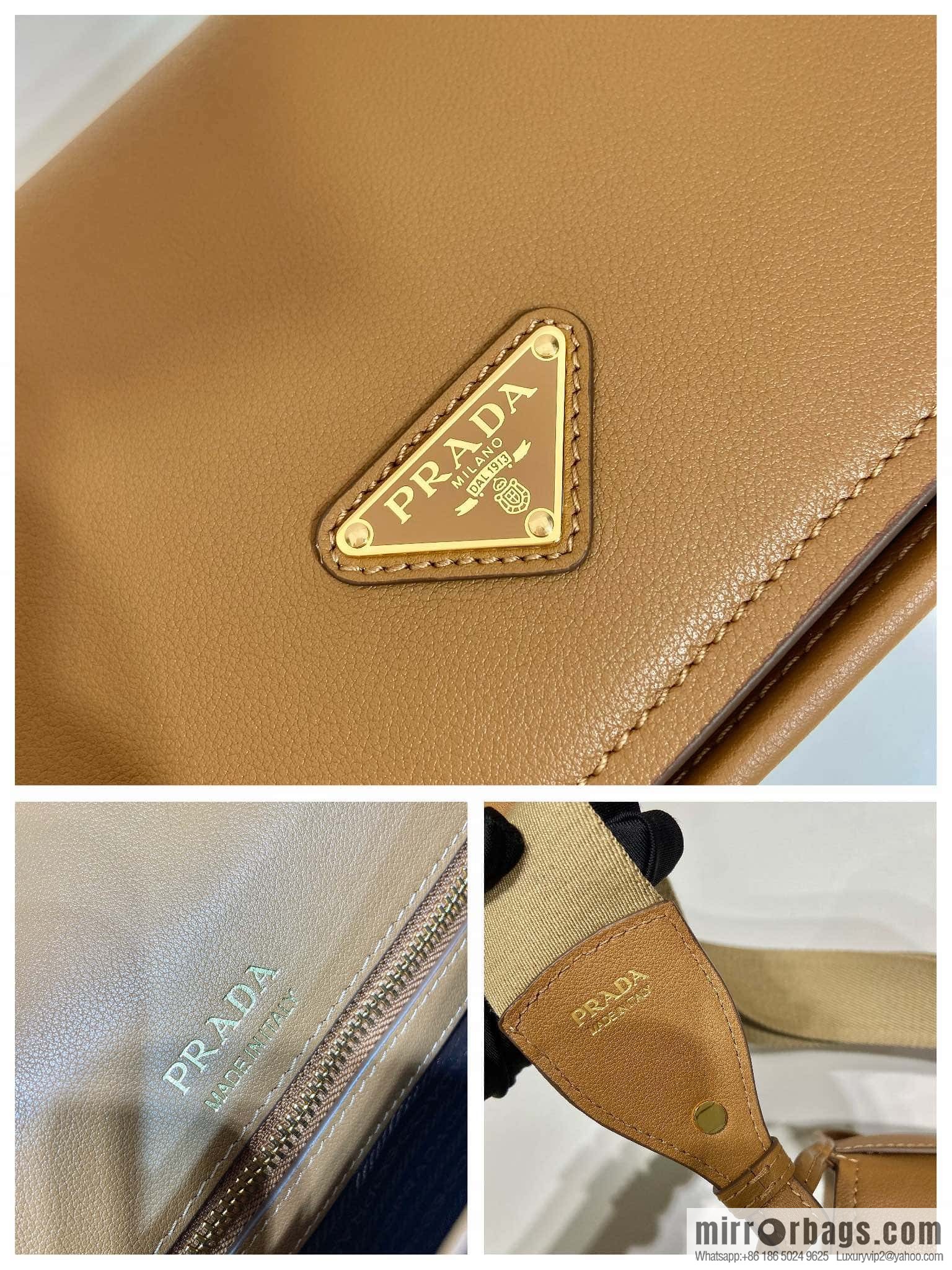 PRADA 👏 new shoulder strap bag 👏 1BD372 🎉 brown