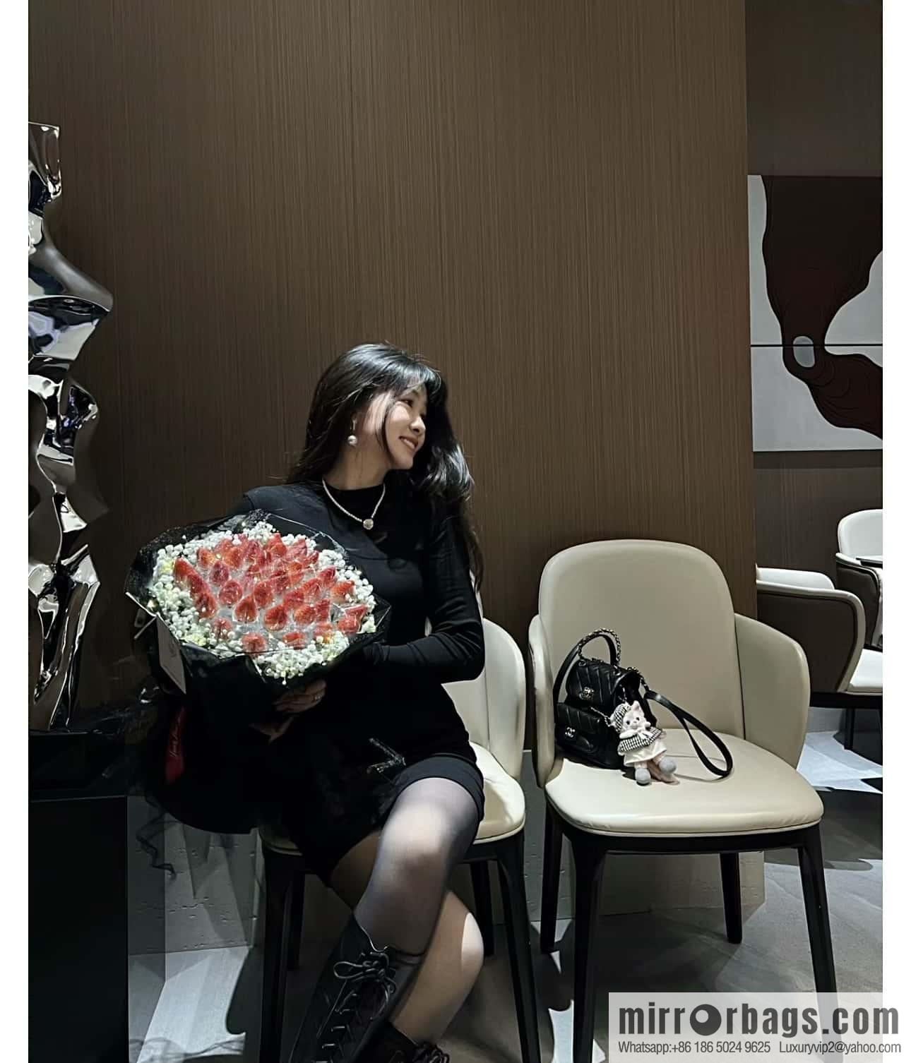 CHANEL classic ten thousand years duma small backpack AS2908 black