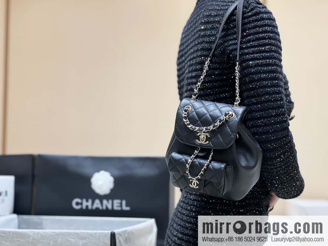 CHANEL classic ten thousand years duma small backpack AS2908 black