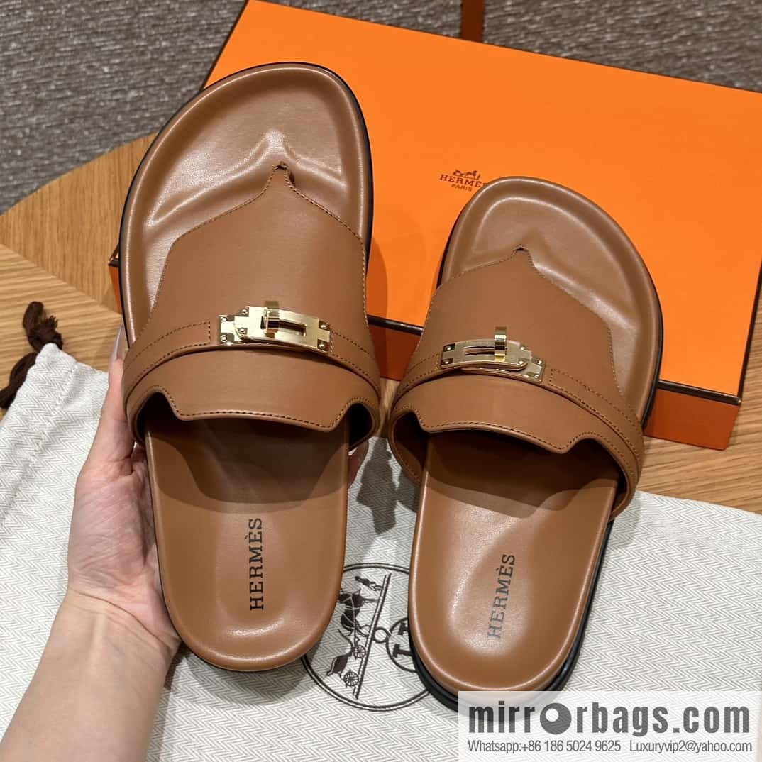 Hermès 258 Empire Leg, Plain Weave/swift Gold Brown/37/Gold