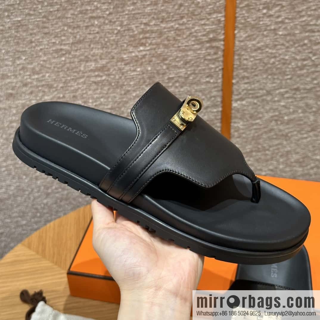 Hermès 258 Empire, plain weave/swift black/89/Black