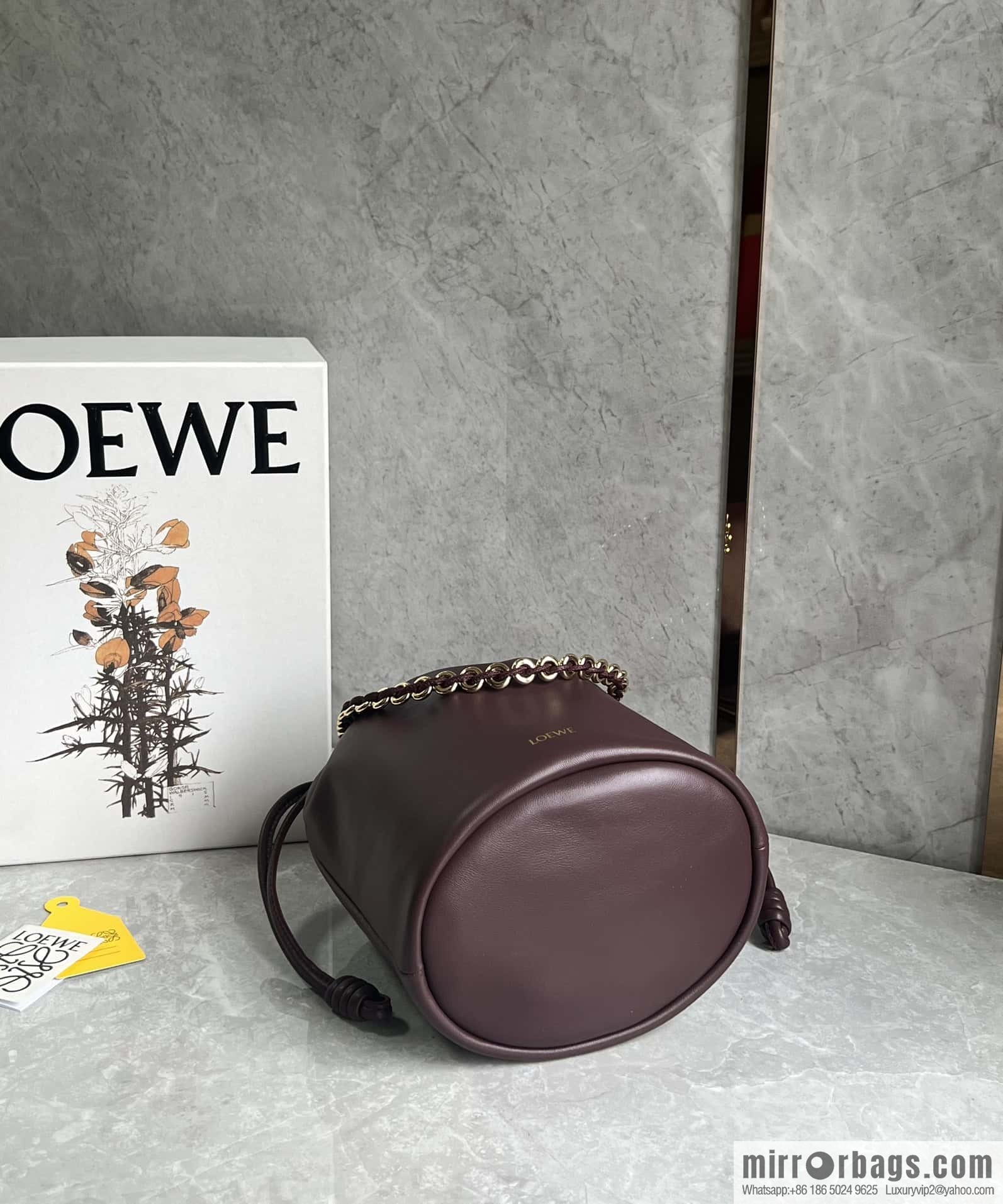 LOEWE Flamenco Purse Bucket Handbag 0806
