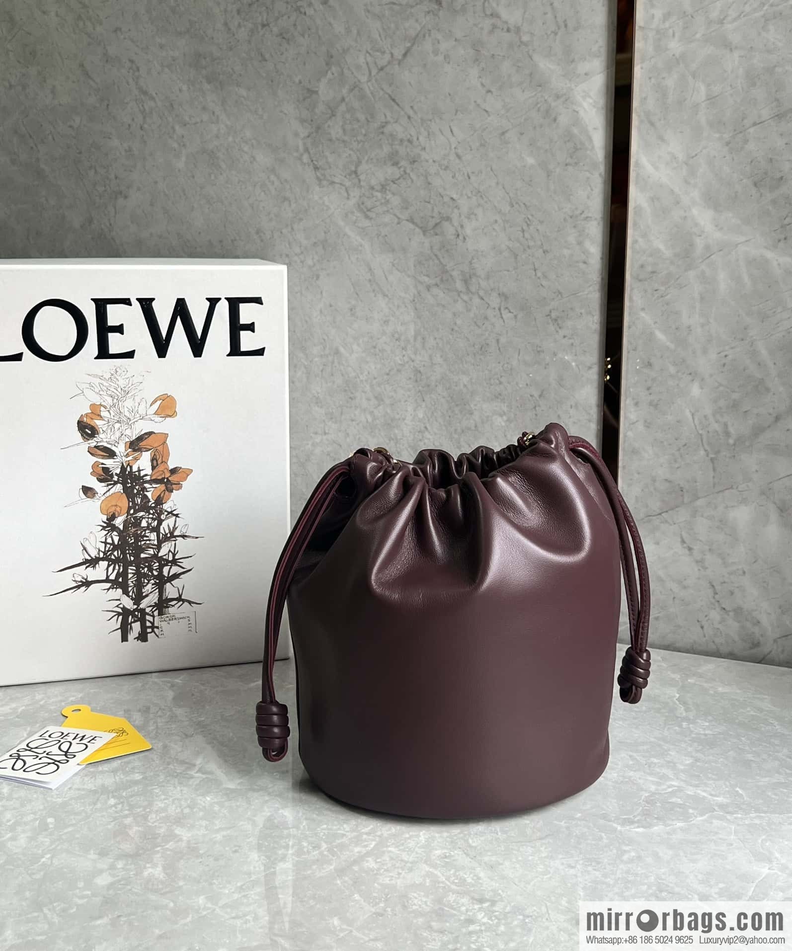 LOEWE Flamenco Purse Bucket Handbag 0806