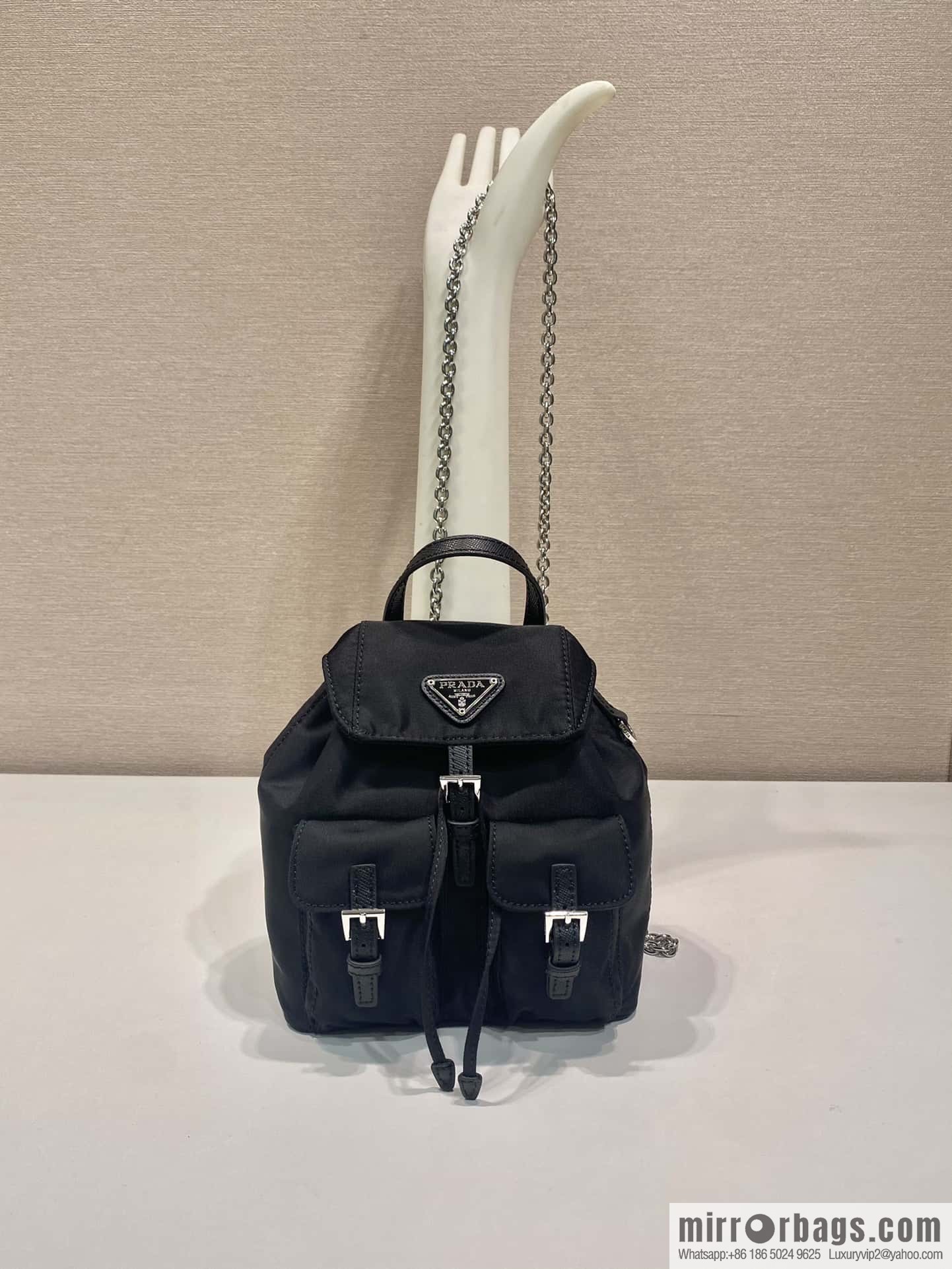PRADA 🎉 mini backpack 🎉 1BH029 upgraded version 🎉🎉 black