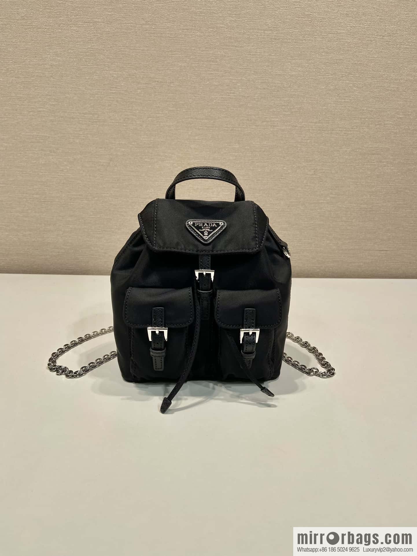 PRADA 🎉 mini backpack 🎉 1BH029 upgraded version 🎉🎉 black