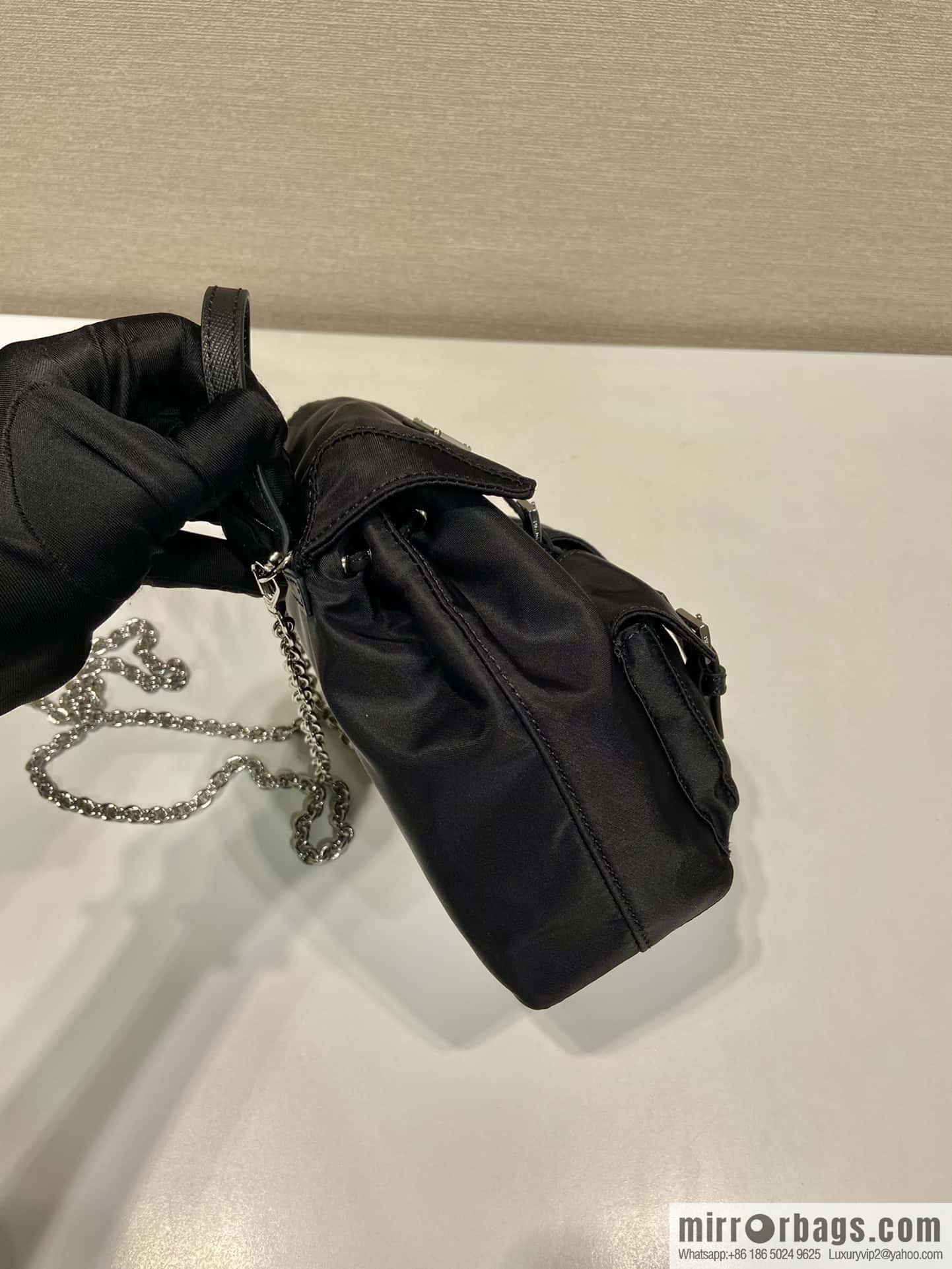 PRADA 🎉 mini backpack 🎉 1BH029 upgraded version 🎉🎉 black