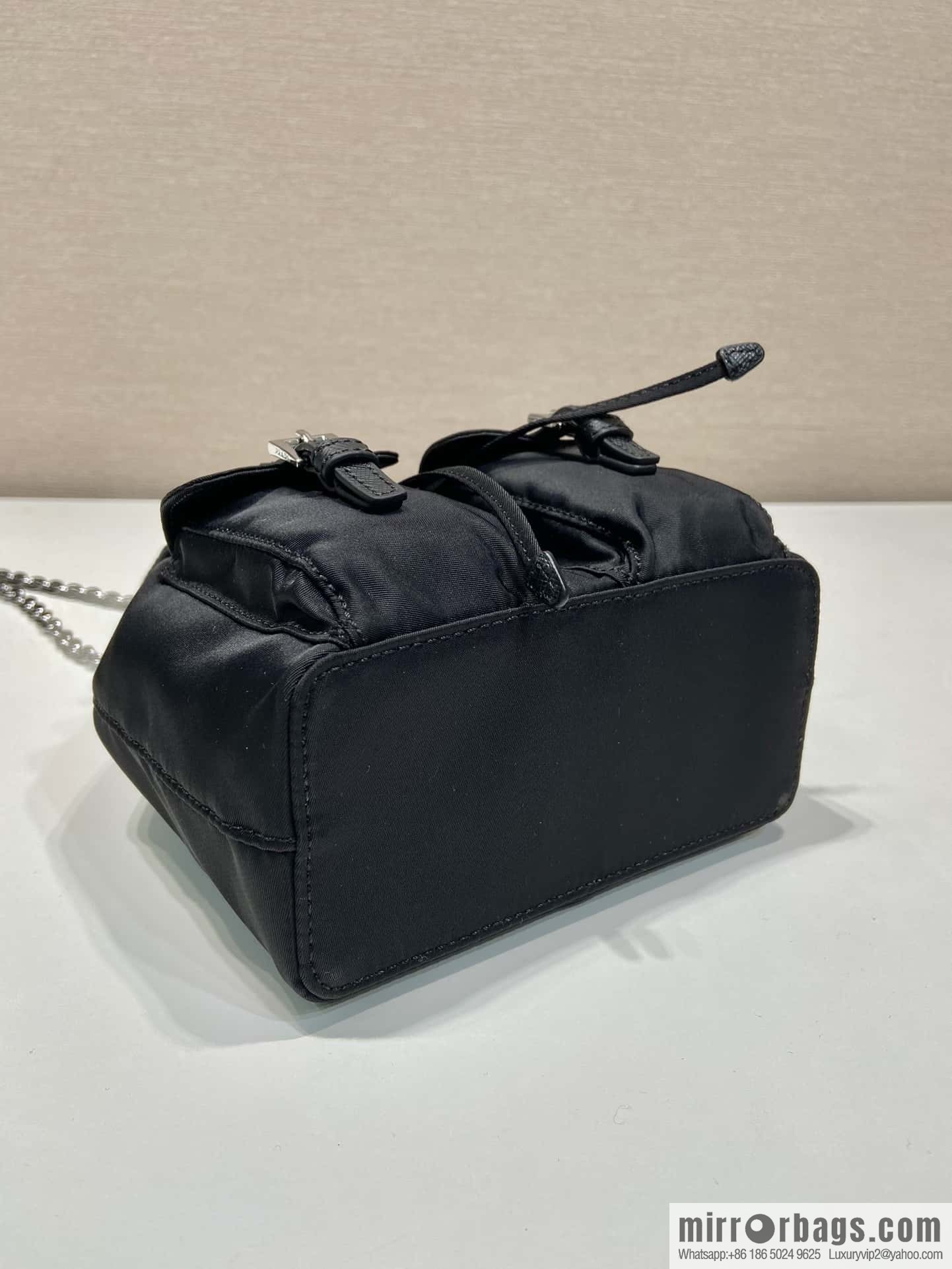 PRADA 🎉 mini backpack 🎉 1BH029 upgraded version 🎉🎉 black