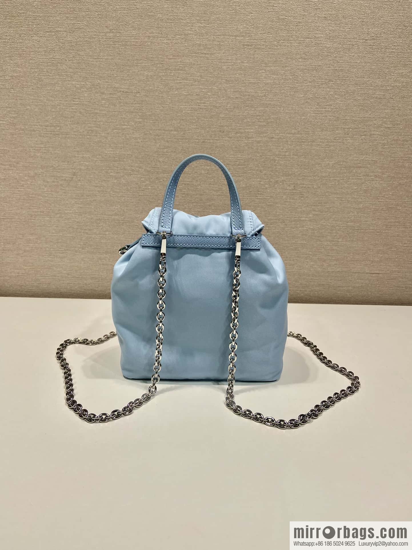 PRADA 🎉 mini backpack 🎉 1BH029 upgrade 🎉🎉 light blue