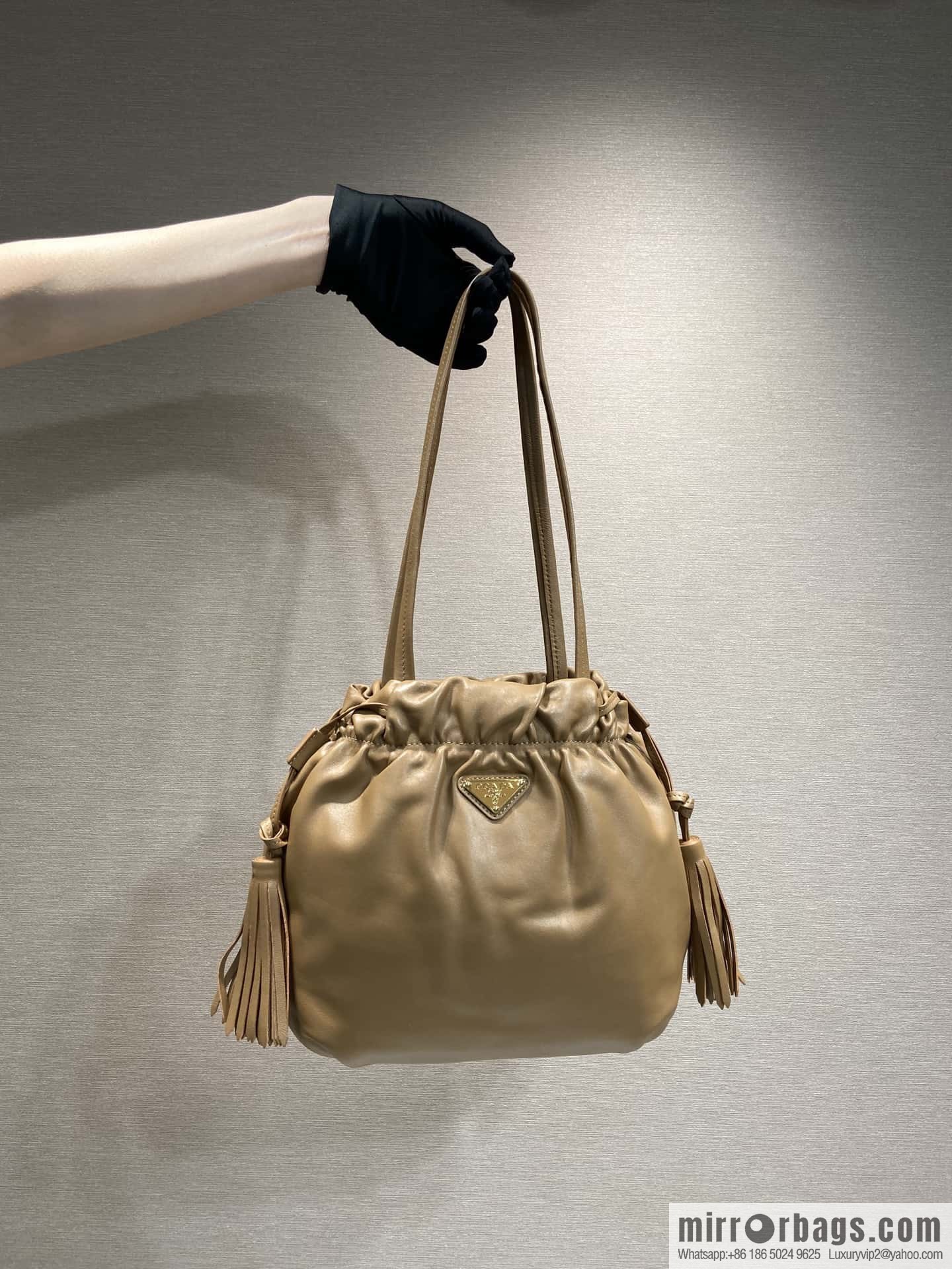PRADA 🎉 new lucky bag 🎉 1BG541 small sheepskin 🎉🎉 brown