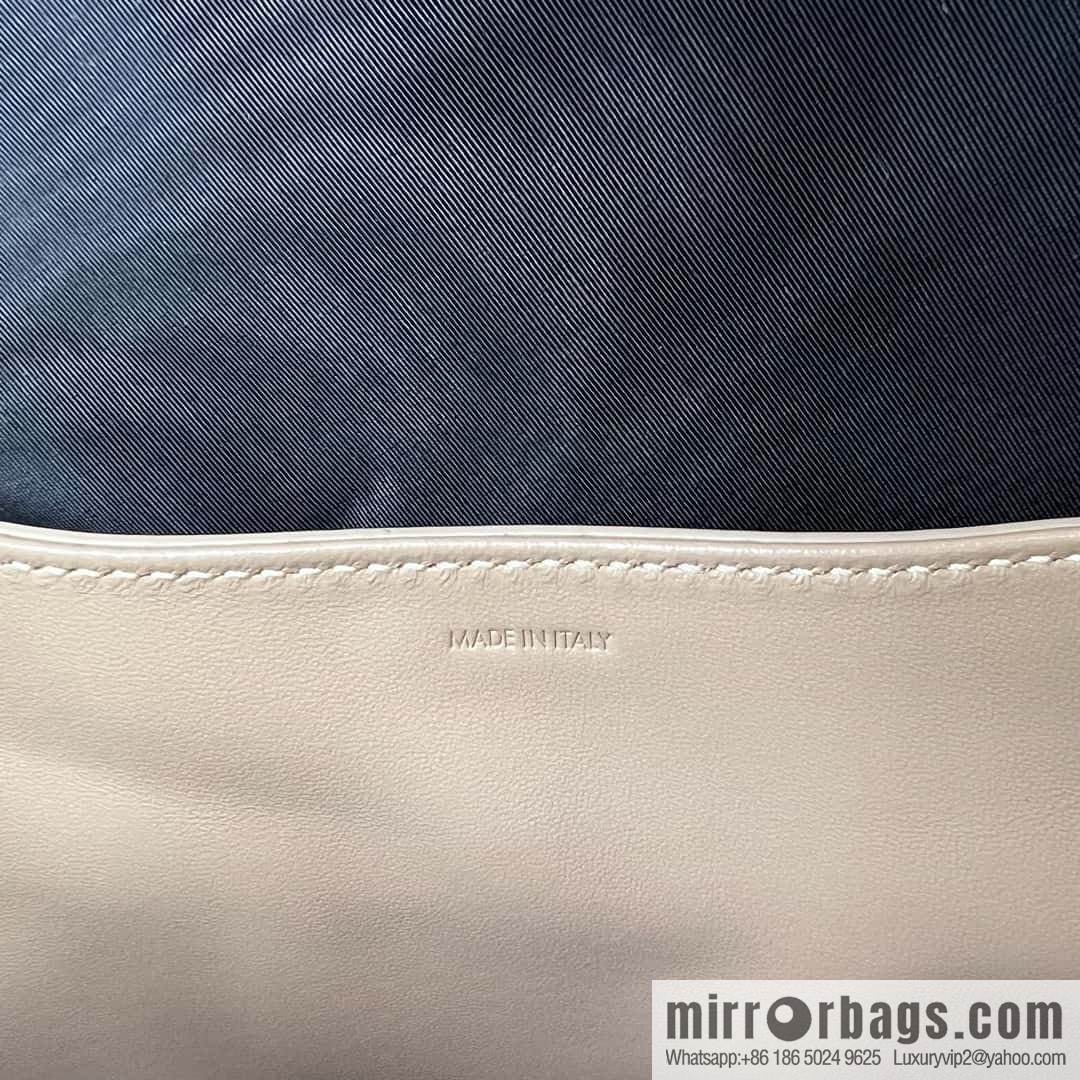 CELINE POLLY Medium soft cow leather (fabric) handbag 115633 apricot
