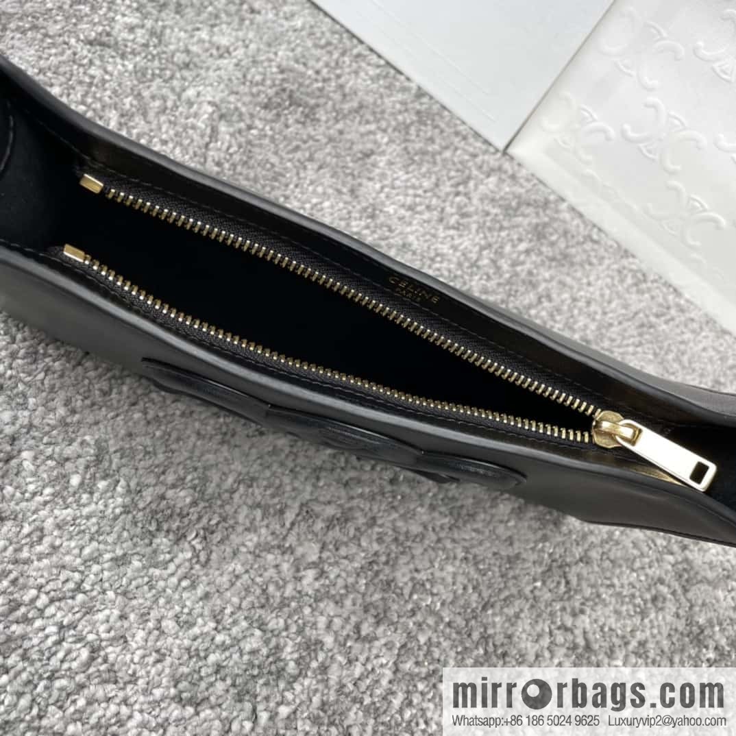 CELINE's new armpit bag series TRIOMPHE handbag 198153 black