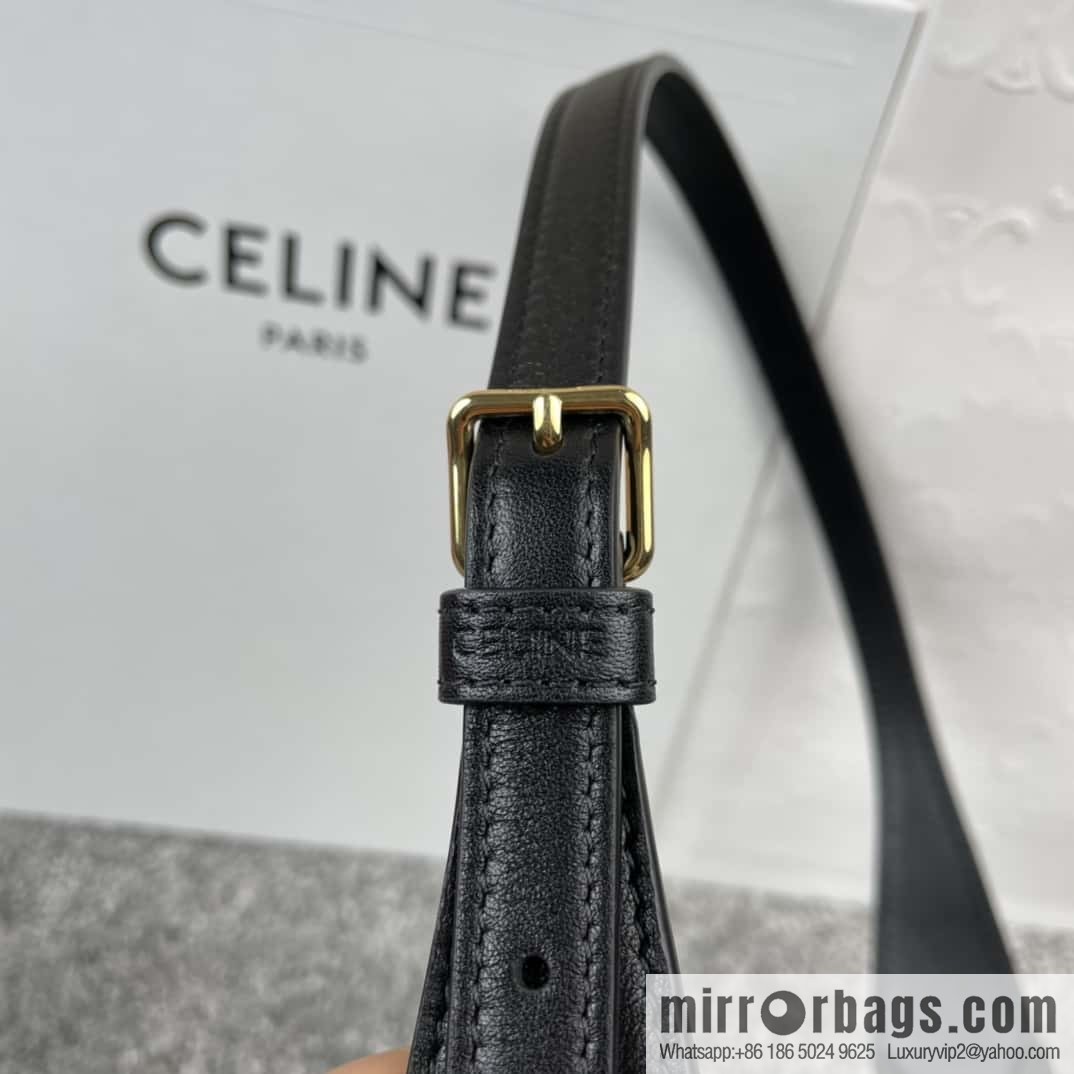 CELINE's new armpit bag series TRIOMPHE handbag 198153 black