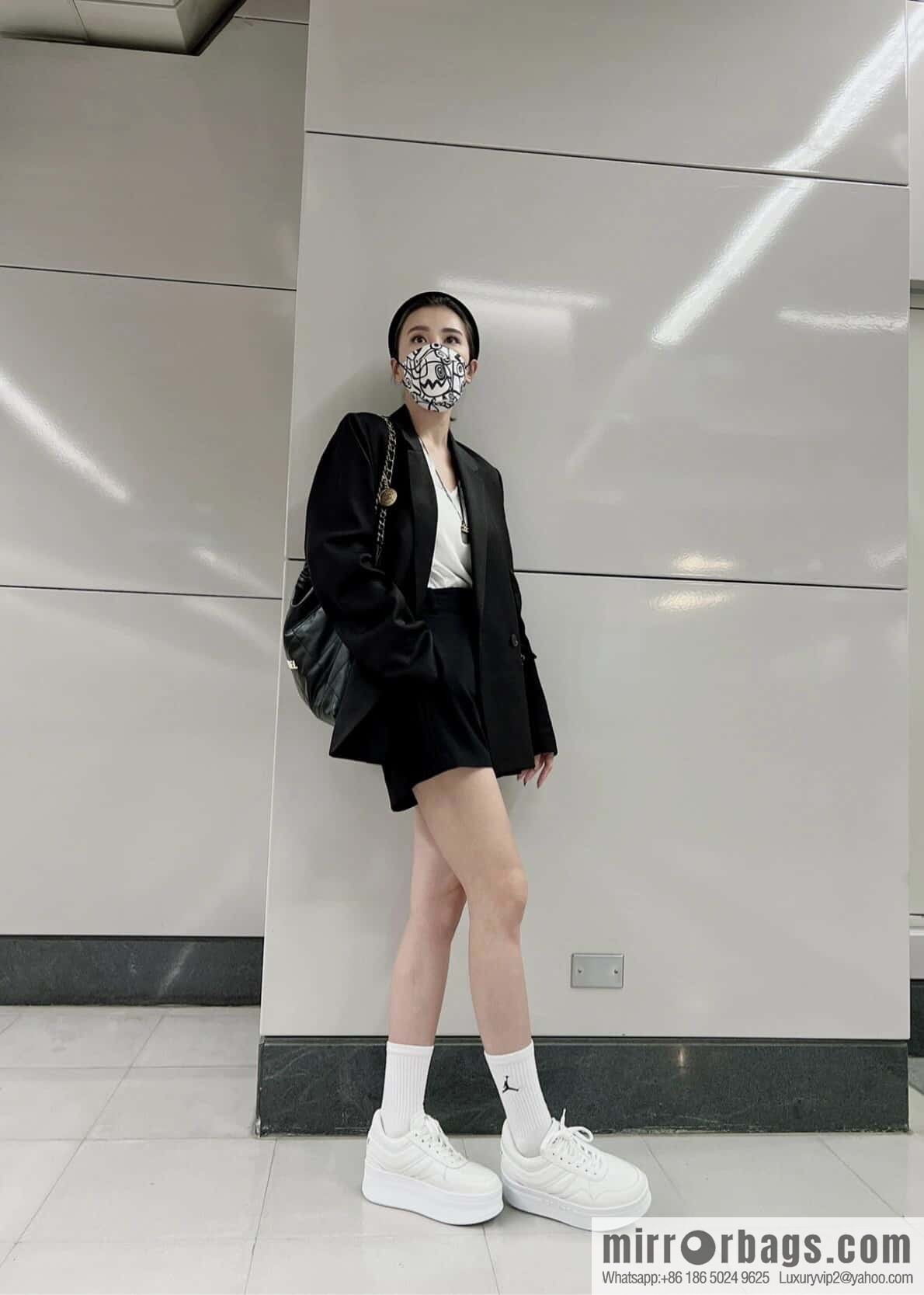 CELINE classic spring and summer thick-soled height-increasing white shoes