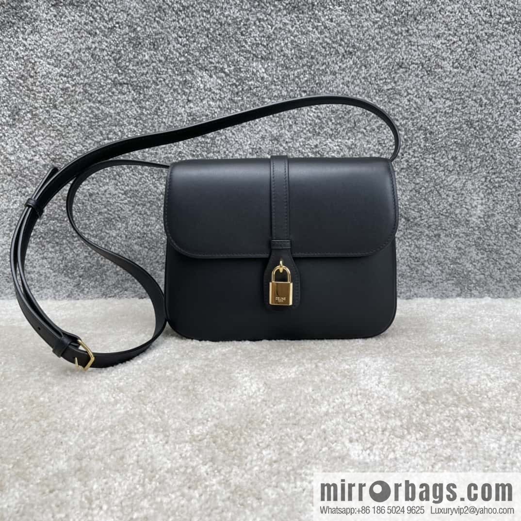 CELINE TABOU medium smooth cow leather (fabric) handbag 196584 black