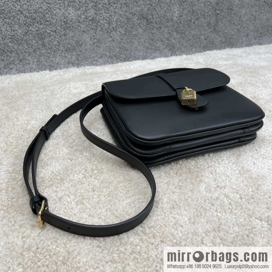 CELINE TABOU medium smooth cow leather (fabric) handbag 196584 black