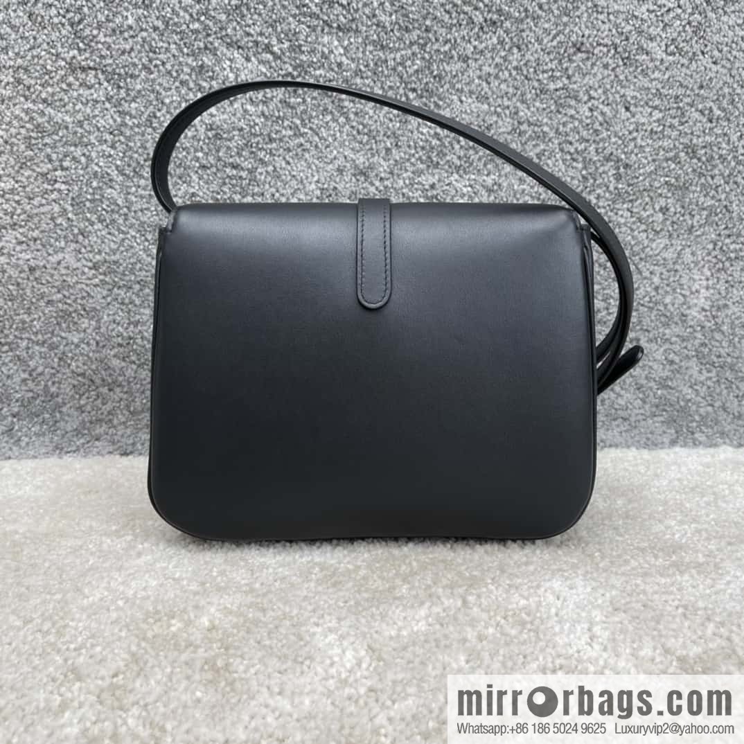 CELINE TABOU medium smooth cow leather (fabric) handbag 196584 black
