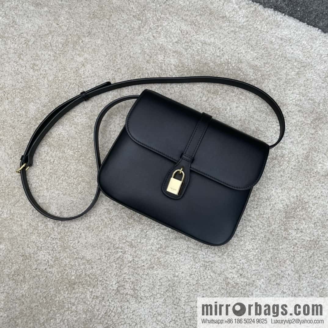 CELINE TABOU medium smooth cow leather (fabric) handbag 196584 black