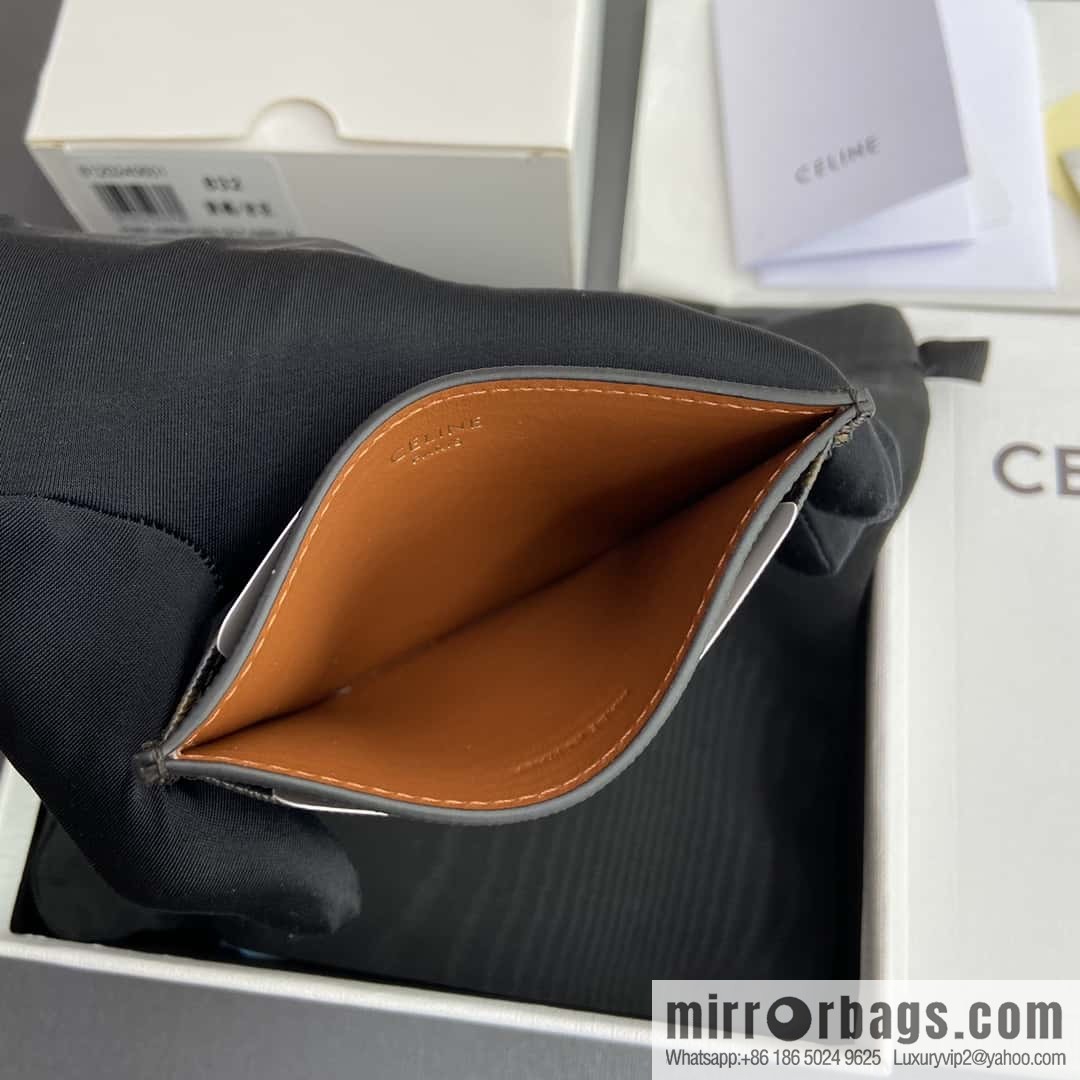 CELINE TRIOMPHE logo printed card holder 10L832CQH.04LU833