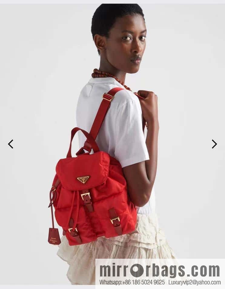 Prada 1BZ677 gold buckle classic backpack