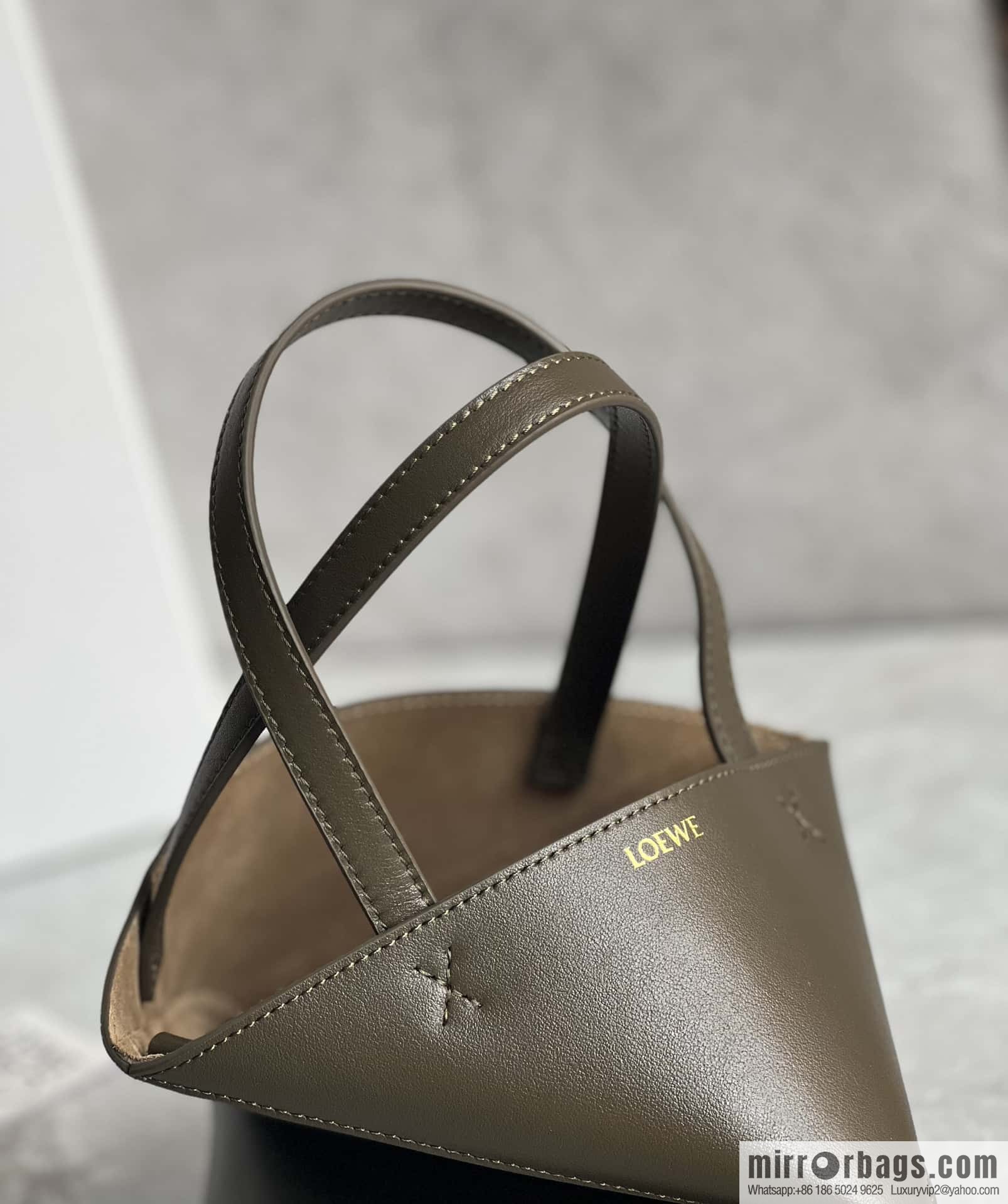 LOEWE puzzle folding series foldable tote bag 0695 dark green