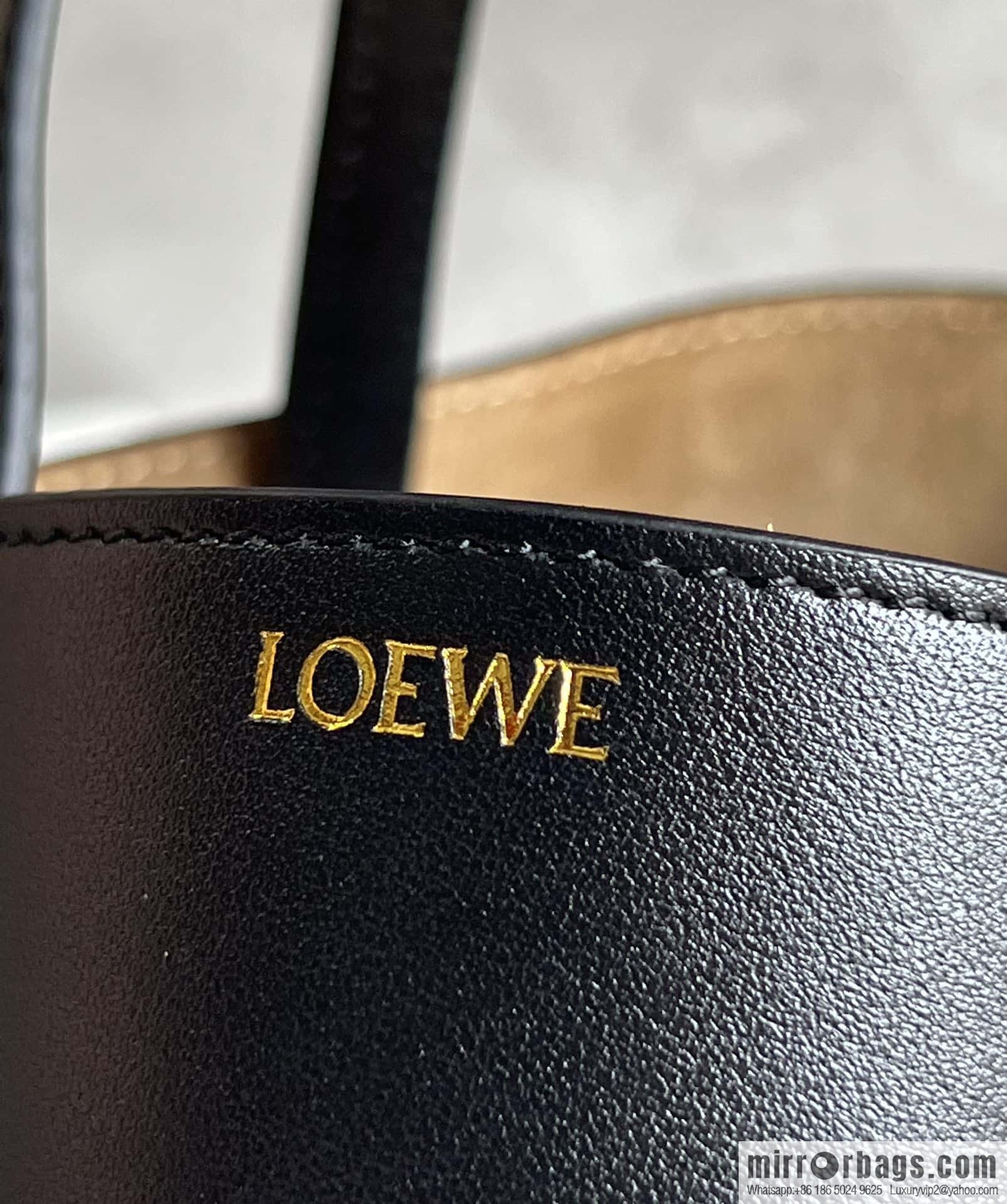 LOEWE puzzle folding series foldable tote bag 0695 black