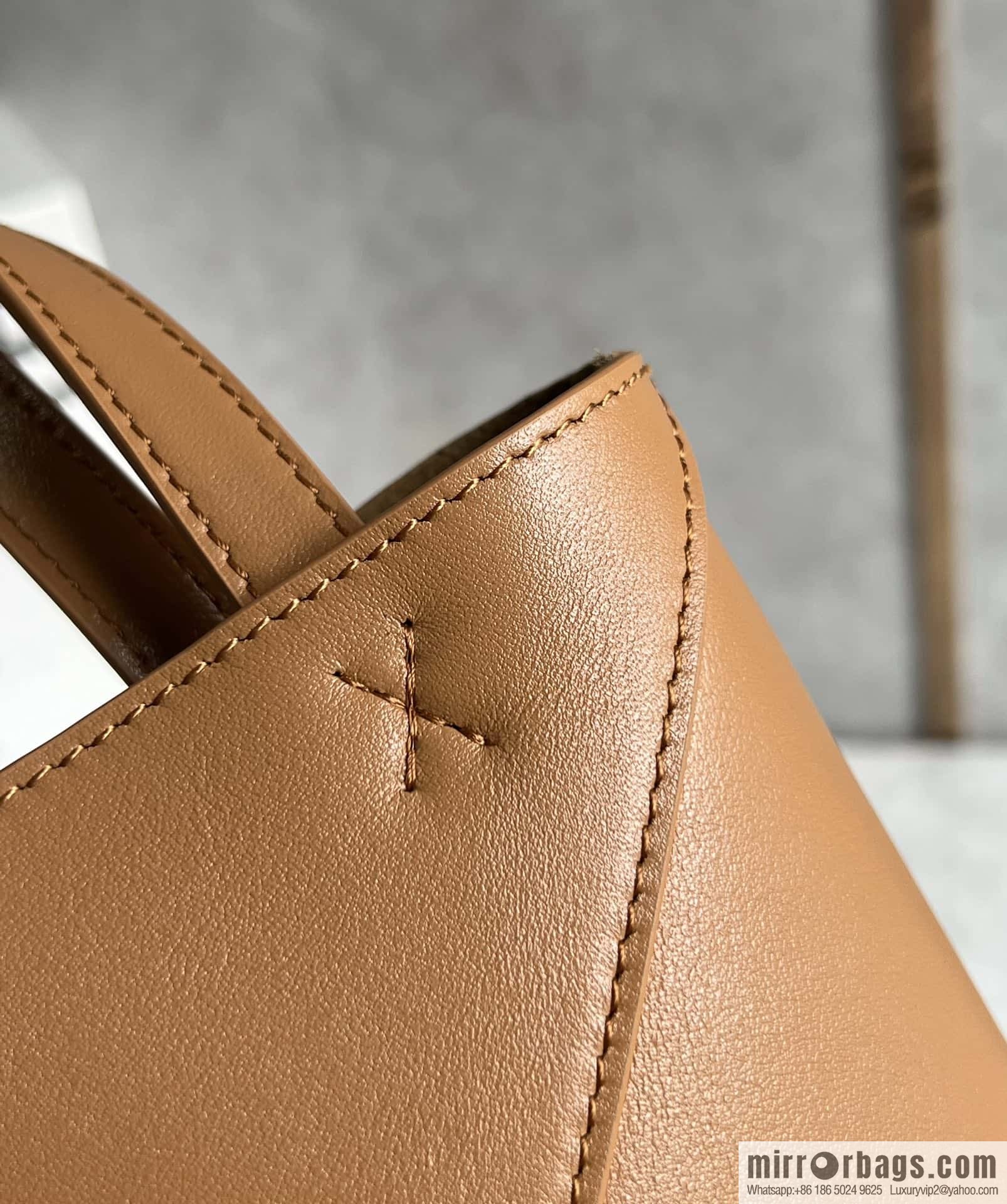 LOEWE puzzle folding series foldable tote bag 0695 brown