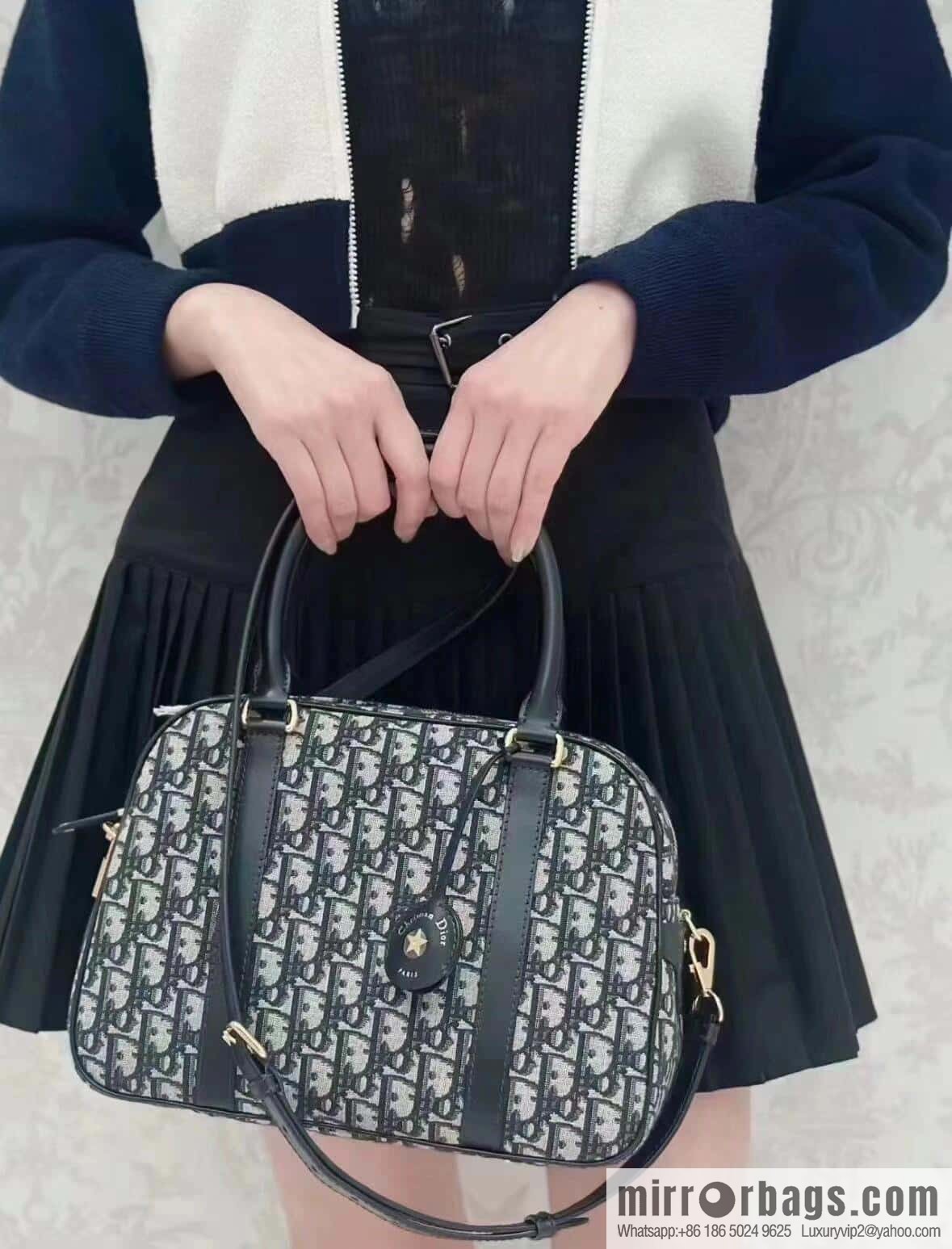 Dior D-Vibe Bowling Bag Large