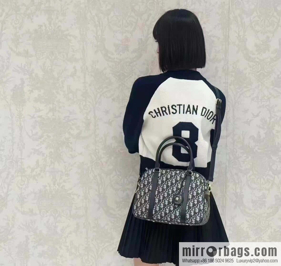 Dior D-Vibe Bowling Bag Large