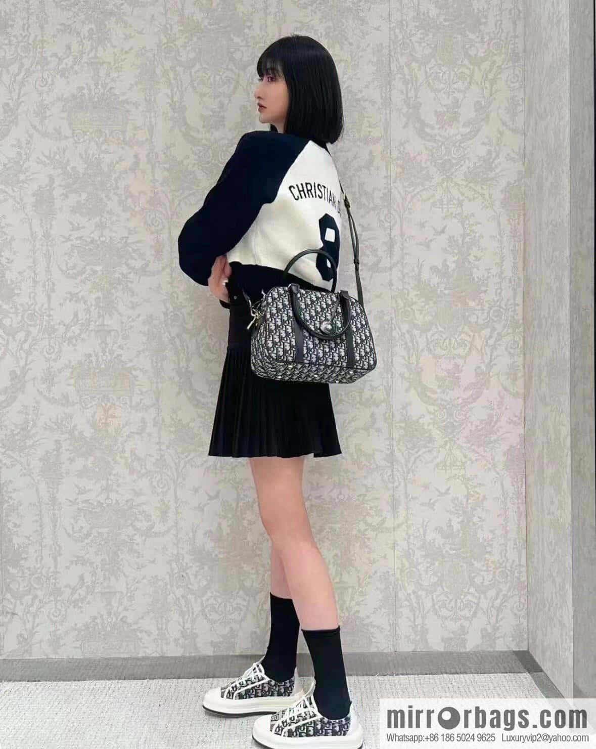 Dior D-Vibe Bowling Bag Large