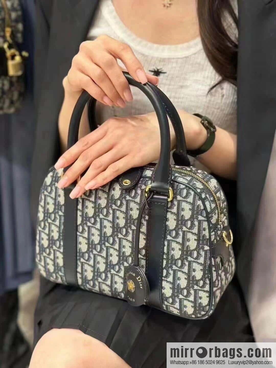 Dior D-Vibe Bowling Bag Medium