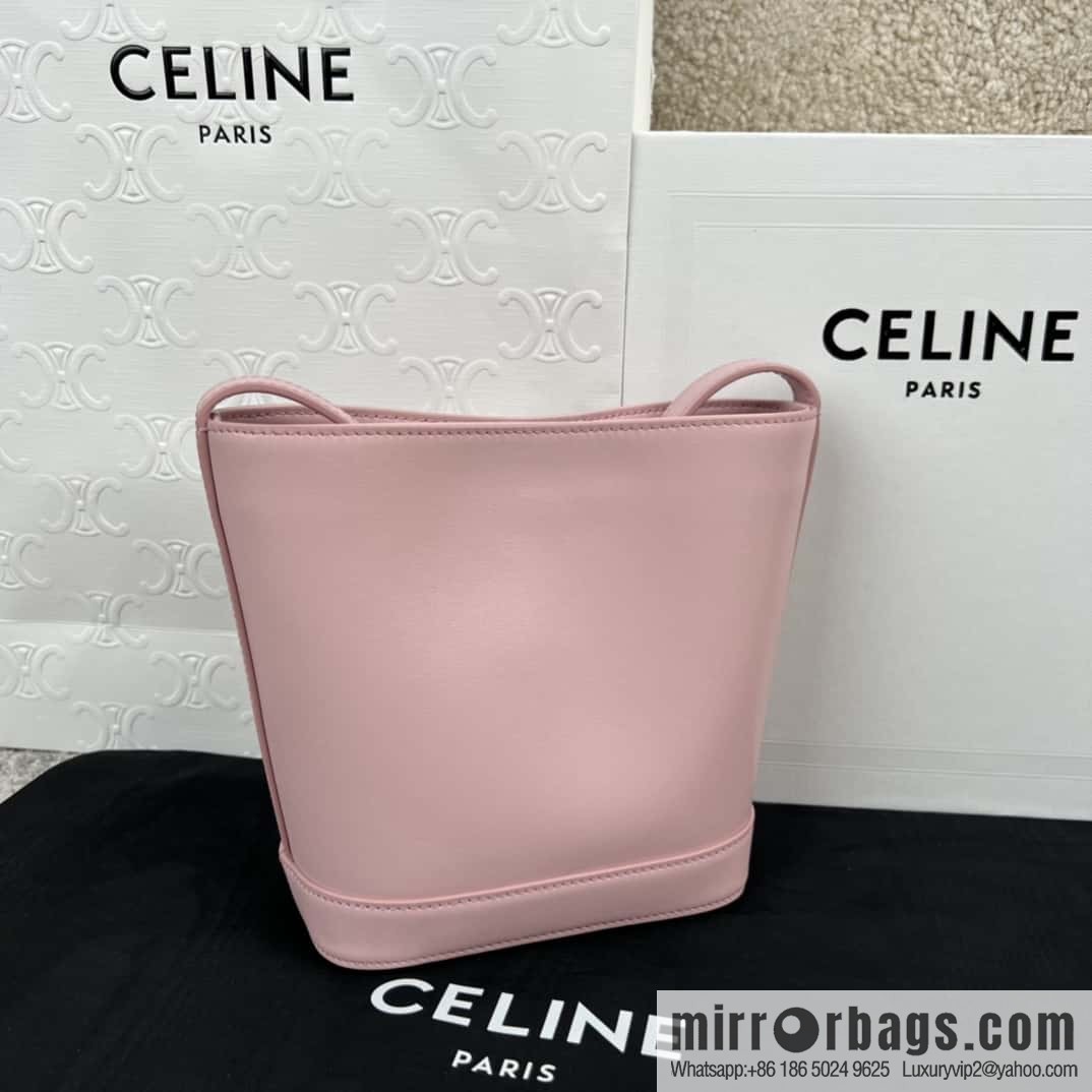 CELINE CUIR TRIOMPHE mini smooth leather bucket bag 10L433