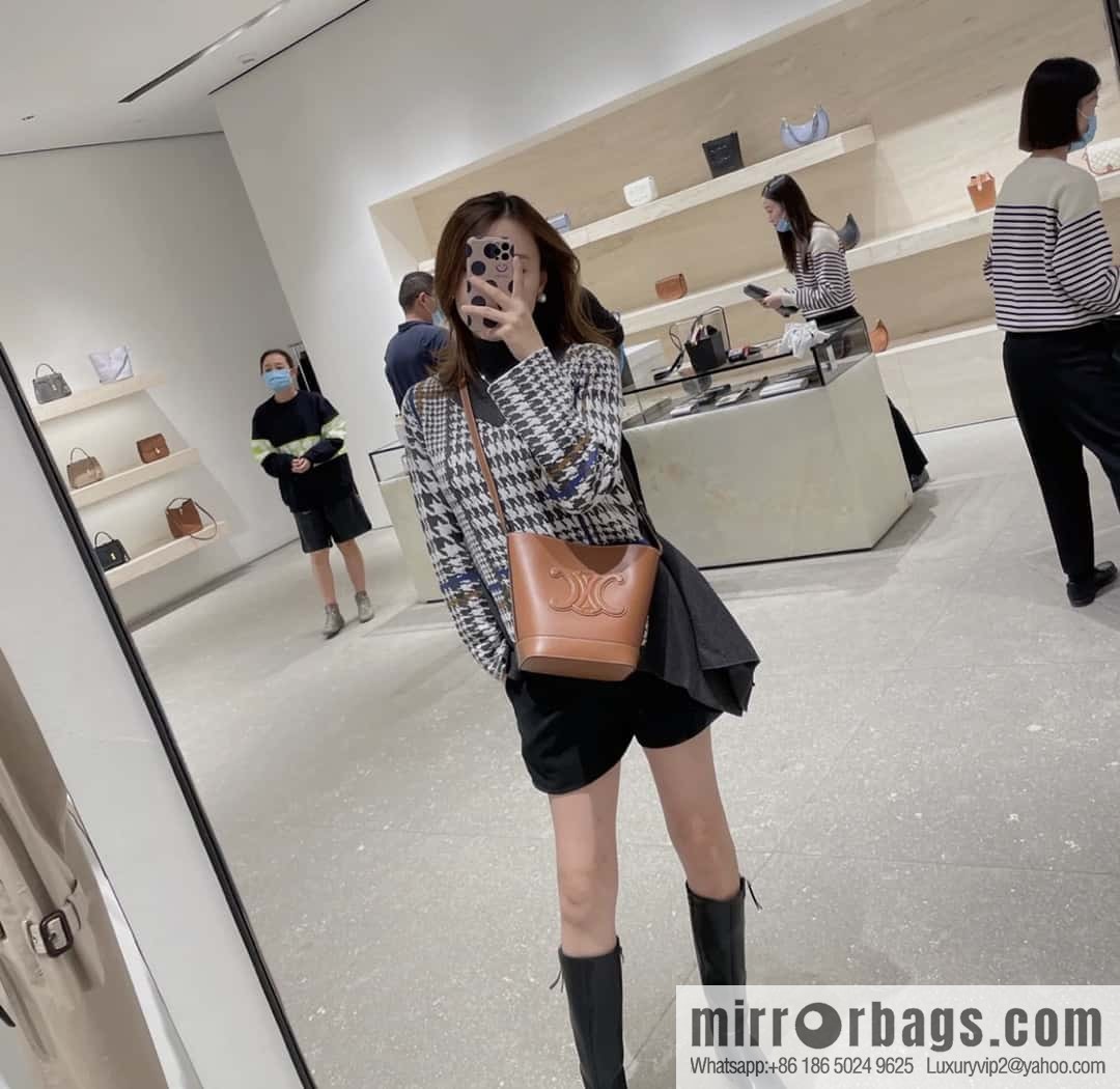 Celine CUIR TRIOMPHE small bucket bag 198242