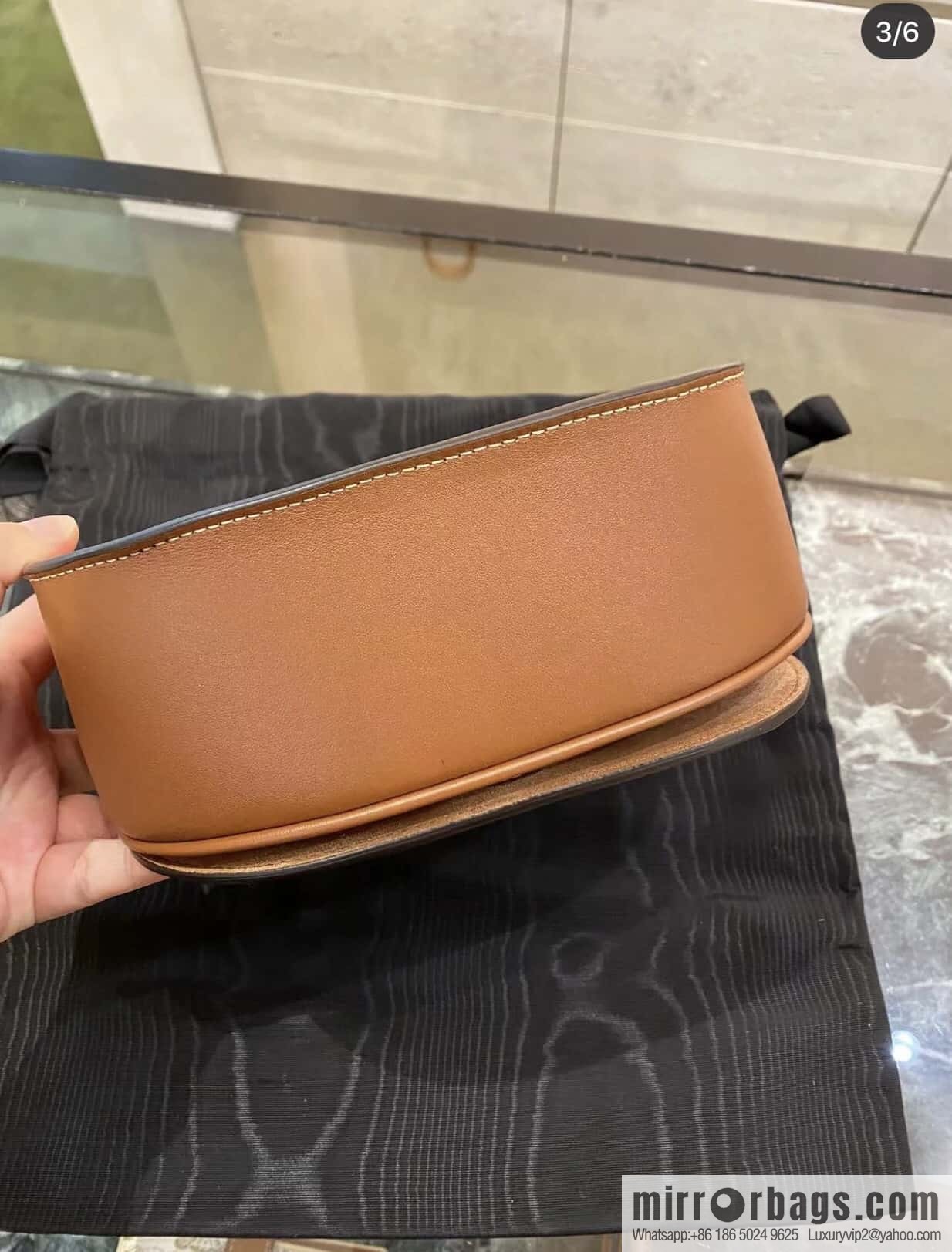 Celine CUIR TRIOMPHE handbag saddle bag 198263