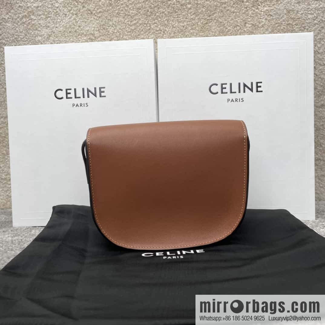 Celine CUIR TRIOMPHE handbag saddle bag 198263