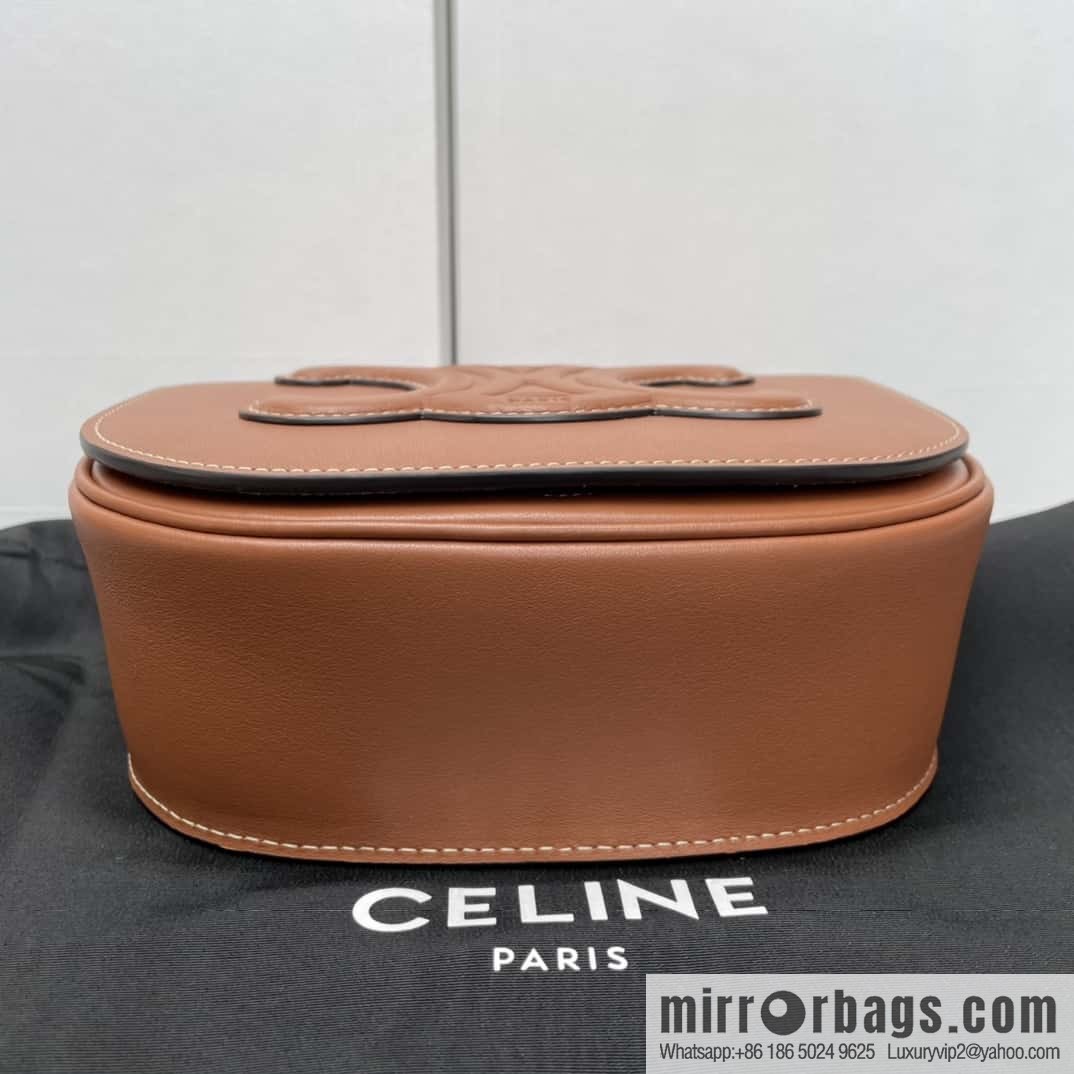 Celine CUIR TRIOMPHE handbag saddle bag 198263