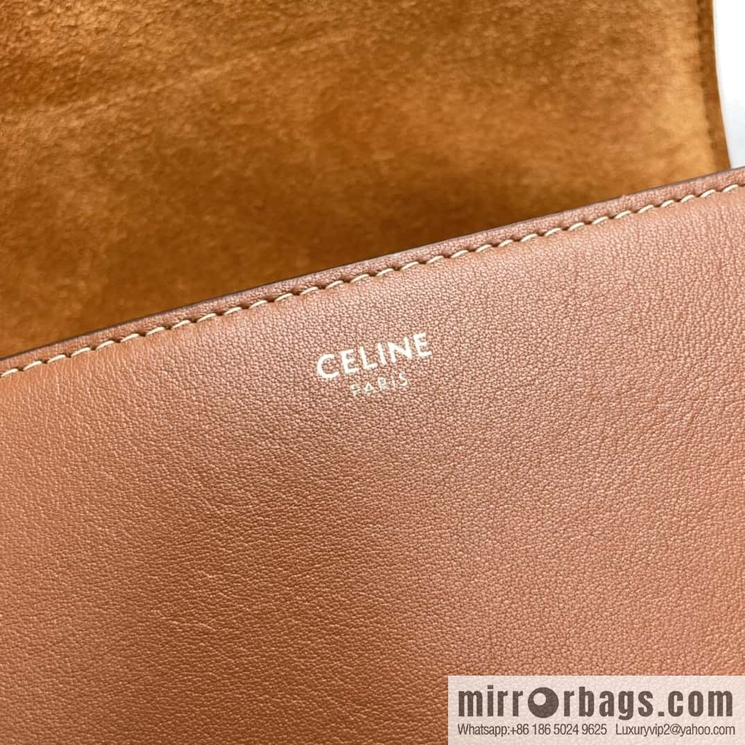 Celine CUIR TRIOMPHE handbag saddle bag 198263