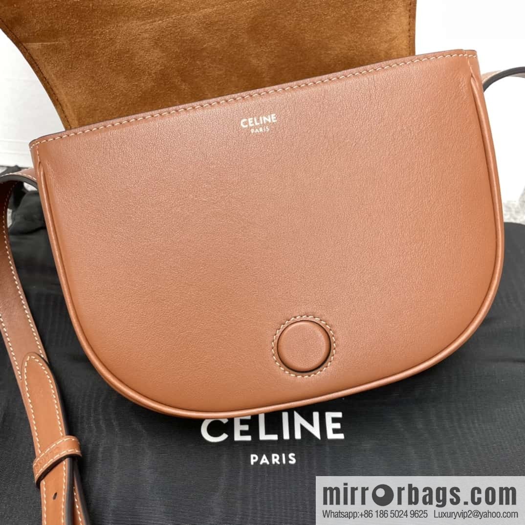 Celine CUIR TRIOMPHE handbag saddle bag 198263