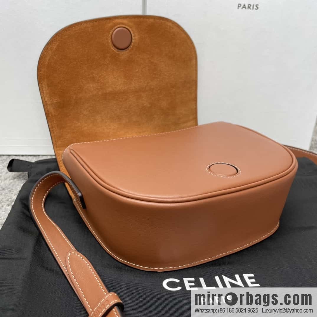Celine CUIR TRIOMPHE handbag saddle bag 198263