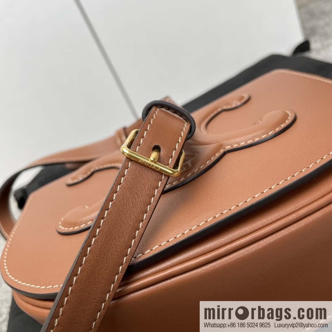 Celine CUIR TRIOMPHE handbag saddle bag 198263