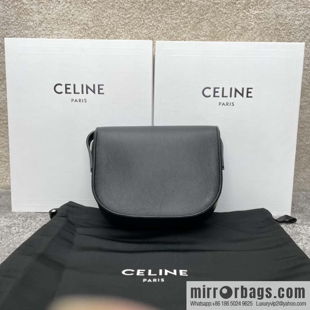 Celine CUIR TRIOMPHE handbag saddle bag 198263