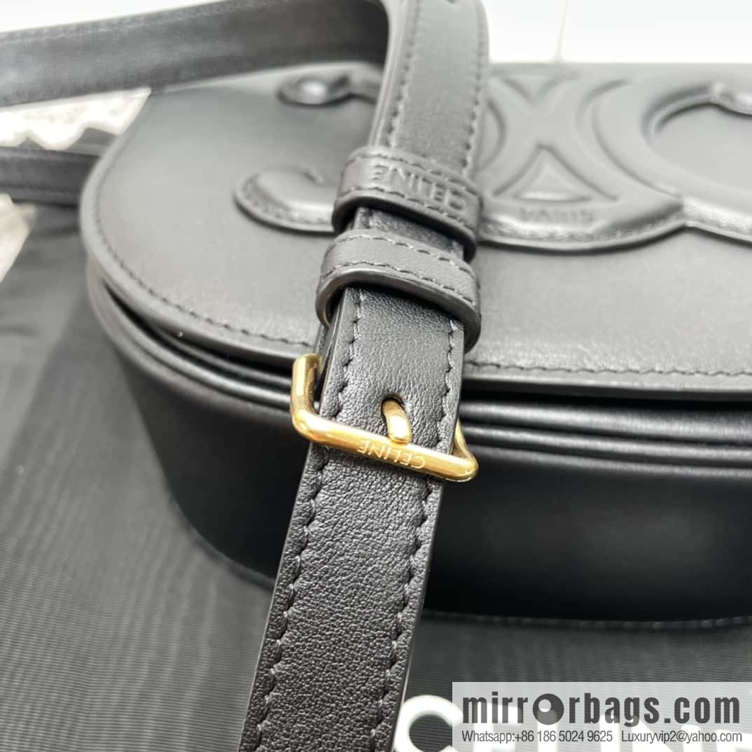 Celine CUIR TRIOMPHE handbag saddle bag 198263