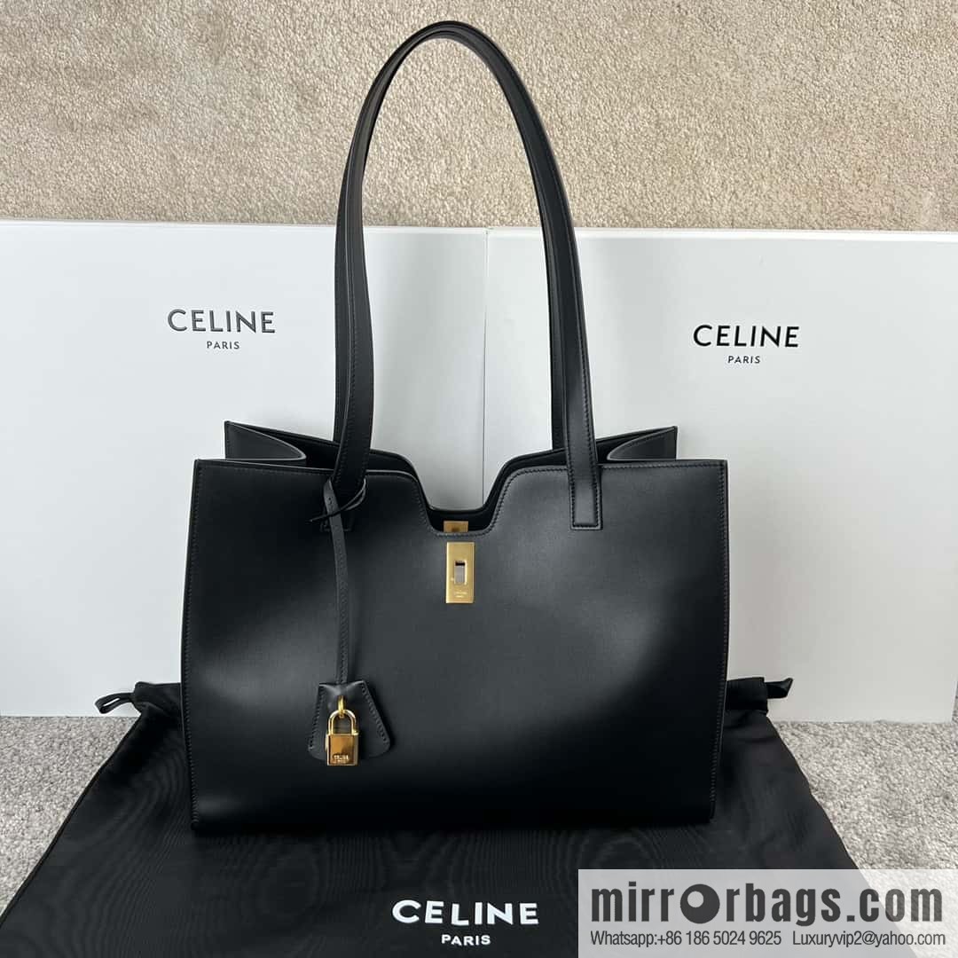 CELINE CABAS 16 smooth cow leather (fabric) handbag 112583