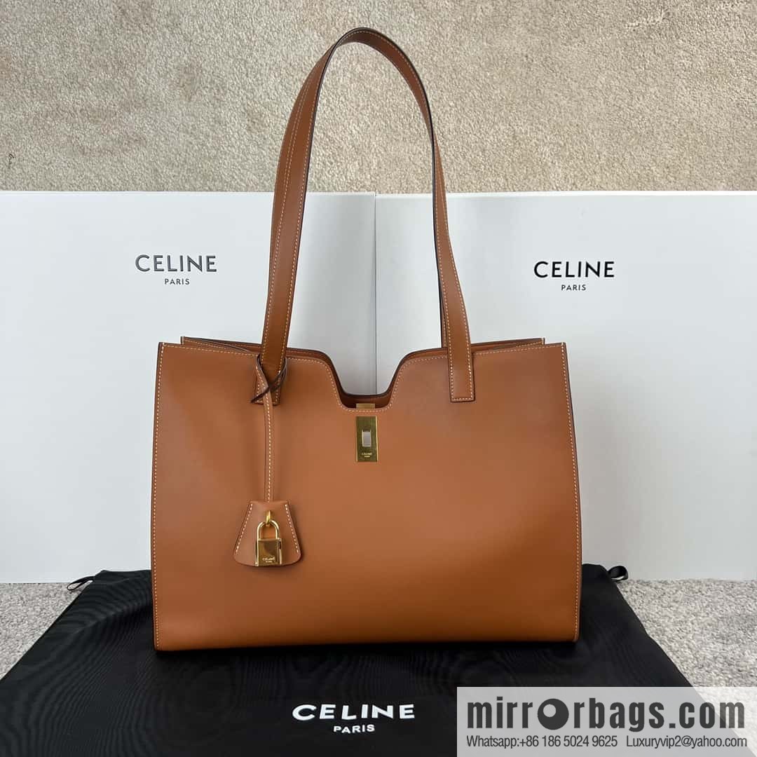 CELINE CABAS 16 smooth cow leather (fabric) handbag 112583