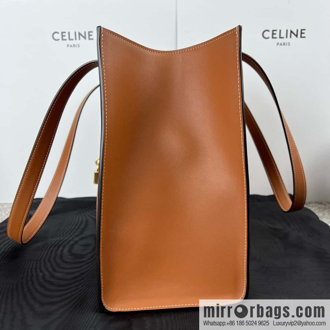 CELINE CABAS 16 smooth cow leather (fabric) handbag 112583