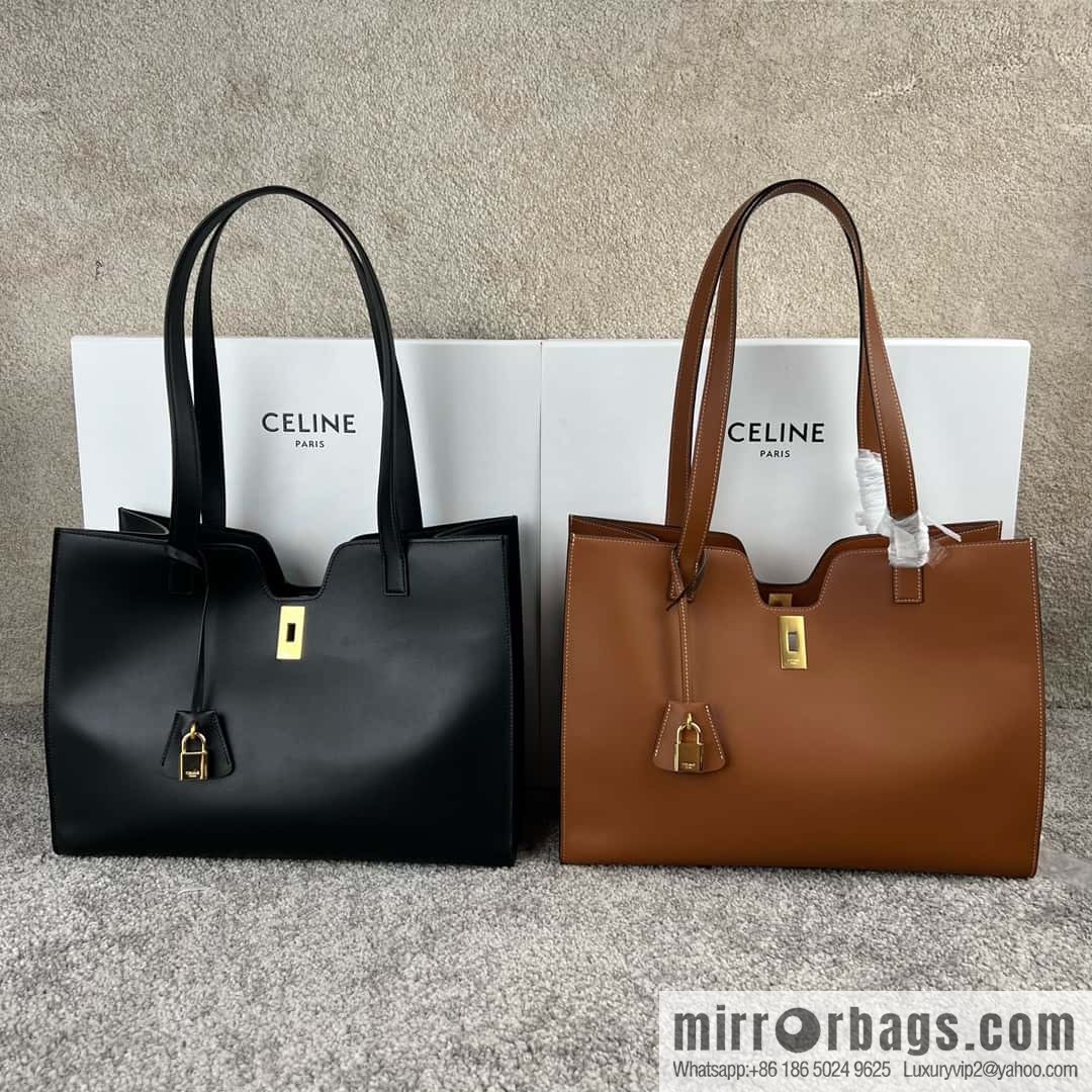 CELINE CABAS 16 smooth cow leather (fabric) handbag 112583