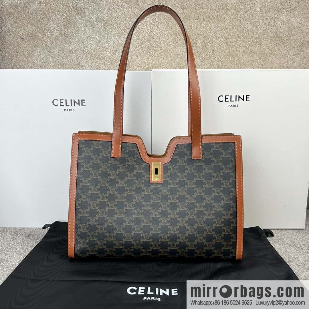 CELINE CABAS 16 logo printed handbag 112583