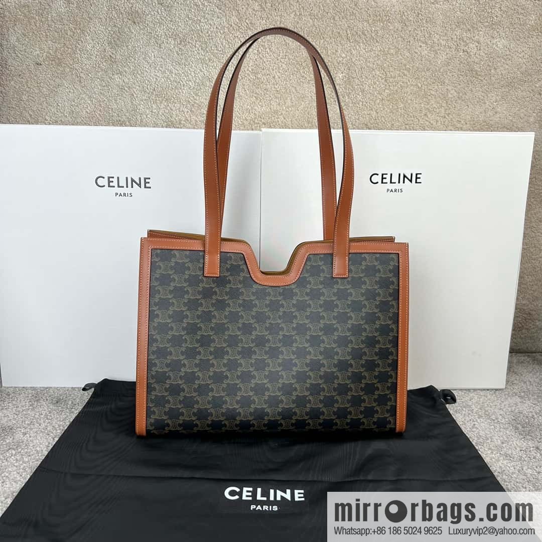 CELINE CABAS 16 logo printed handbag 112583
