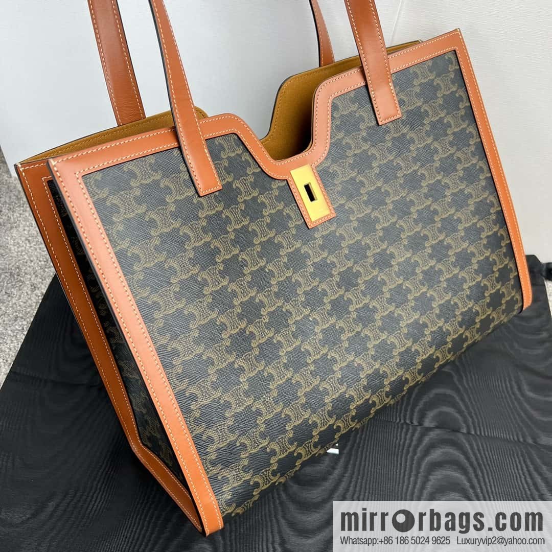 CELINE CABAS 16 logo printed handbag 112583