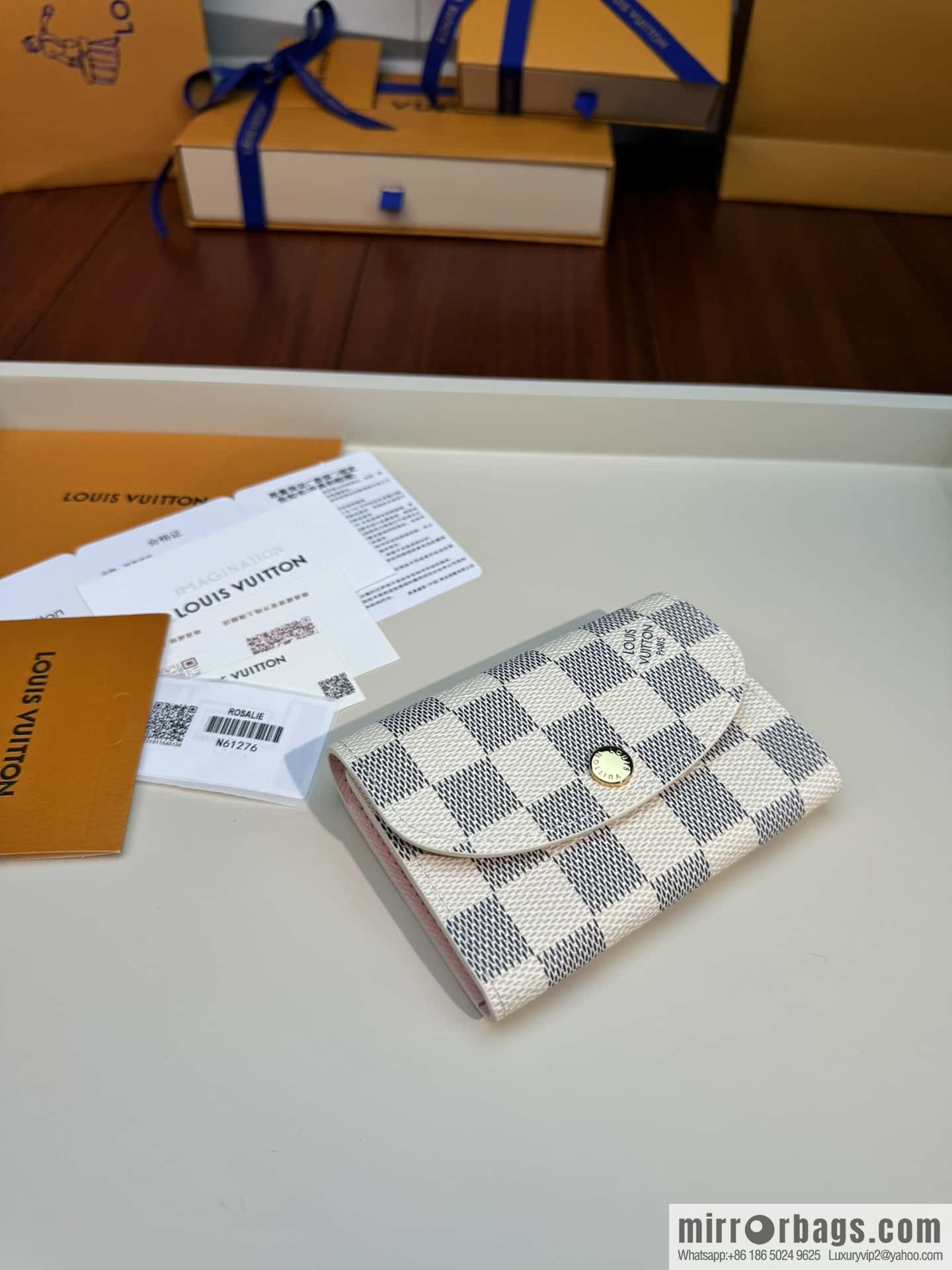 LV ROSALIE zero wallet N61276 Premium